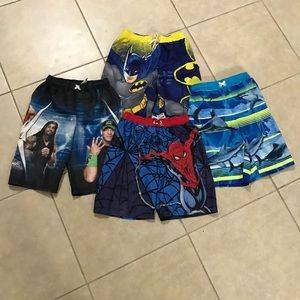 Boys Swim Trunk Shorts Swimming Spider-Man Bundle